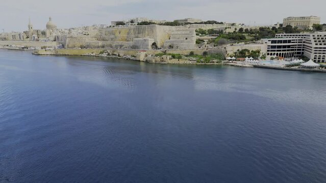 Beautiful Valletta on the island of Malta, HDR aerial shots