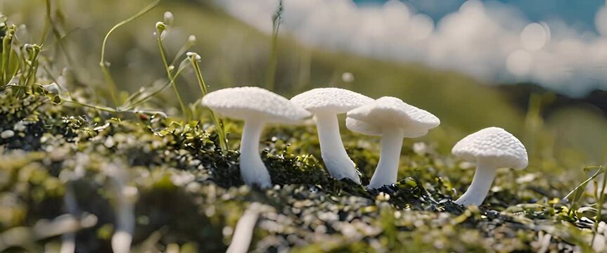white mushroom, white fungus
