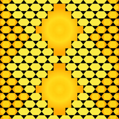 Vector - orient mosaic seamless pattern, colored illustration.