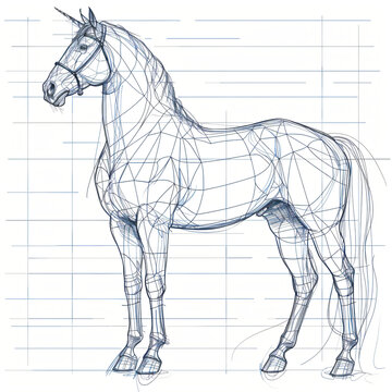 Scibble of a horse