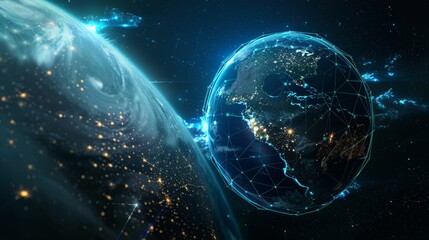 Network of business contacts and connections which is the symbol of the network