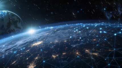 Network of business contacts and connections which is the symbol of the network