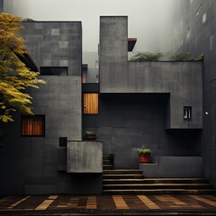 gray modern building in the city