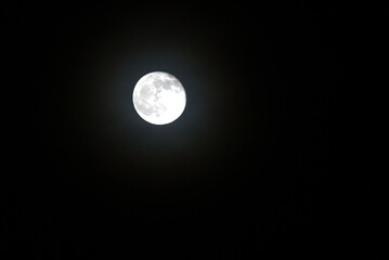 księżyc , noc ,  pełnia