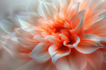 A close-up of a flower, with its petals blurred by motion - obrazy, fototapety, plakaty