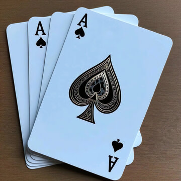 Cartas de poker as de picas