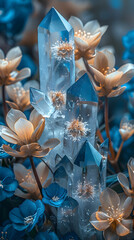 abstract Mystic mysterious blue