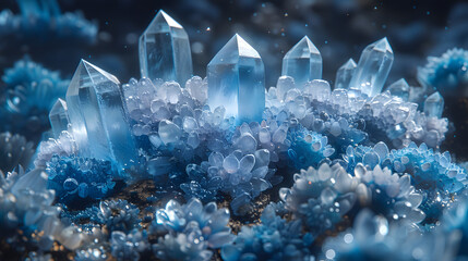 abstract Mystic mysterious blue