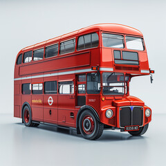a vintage London double-decker bus