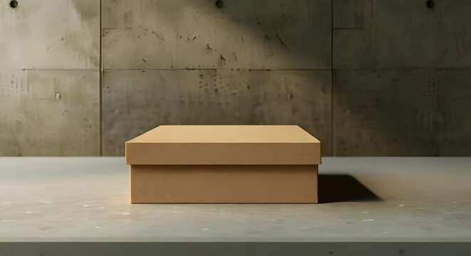 3d render box template packaging design 