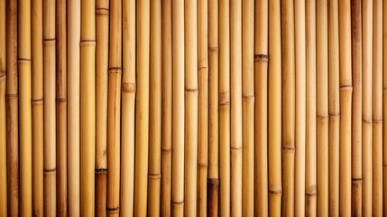 Fototapeta premium Natural bamboo backdrop creates an organic aesthetic perfect for interior design or outdoor settings