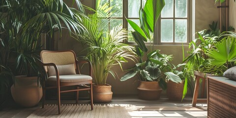 minimalist nature-inspired living room