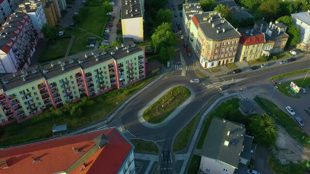 Apartments On The River Odra Brzeg Rondo Rzeka Aerial View Poland