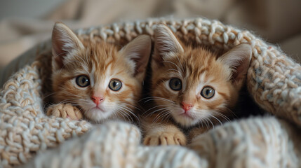 A cat small kittens cute animal baby adorable pets concept