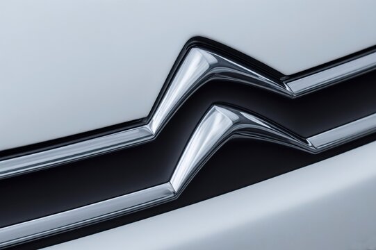 Modern Citroen front grill and brand logo