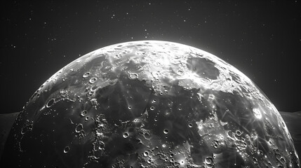 The Moon is an astronomical body that orbits planet Earth, being Earth's only permanent natural satellite