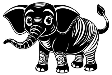  cute-elephant vector illustration 