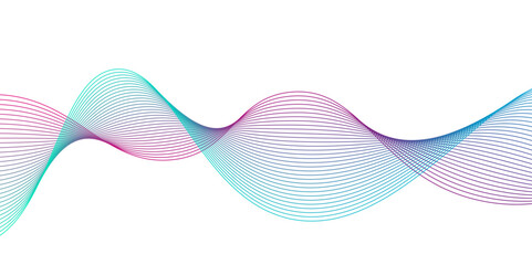 abstract background. blue light waves on a white background.Abstract music wave element for design. Element for design isolated on black.Digital structure with particles.