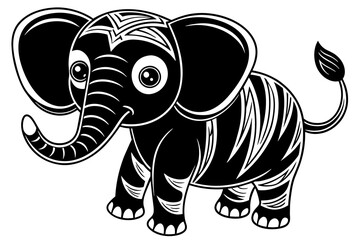 cute-elephant vector illustration 
