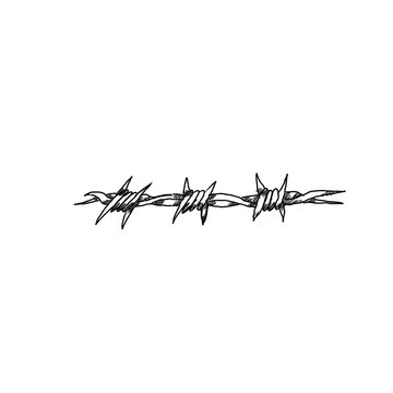 recommend clip art: transparent razor wire pencil sketch PNG