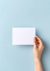 Obraz premium flat card mockup, mockup blank