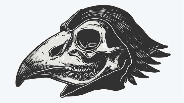 Plague mask vector illustration. Medieval medical mas