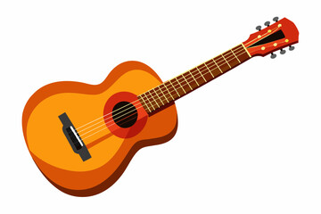 Obraz premium Guitar vector design on white background.