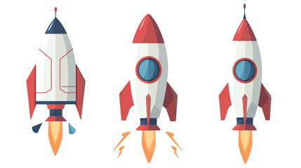 Fototapeta na wymiar Rocket Vector illustration on a transparent background