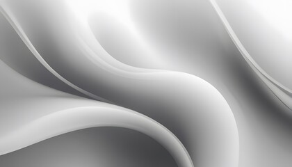 Abstract Background with 3D Wave Bright white and Black Gradient Silk Fabric