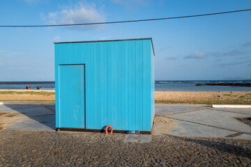 cabane balnéaire sur l'île de Saint Vincent au Cap Vert en Afrique occidentale