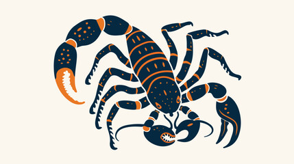 Scorpion icon. animals sign. vector illustration