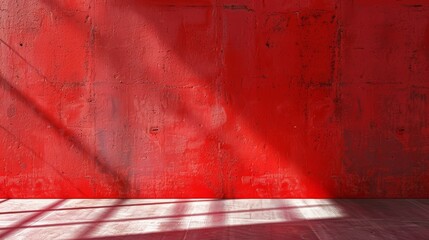 Minimal abstract light red background for product presentation. Shadows and light from the window on the cement wall --ar 16:9 --style raw Job ID: 7360631f-5f16-4faf-8428-82fe47296dd0
