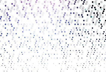 Light Pink, Blue vector background with bubbles.