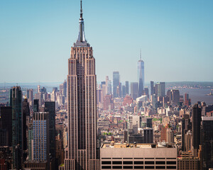 View to the Empire State Building - obrazy, fototapety, plakaty