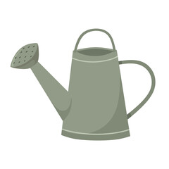 Garden watering can for watering. Vector isolate in flat style.
