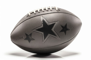 generated illustration Closeup American Football isolate on white background
