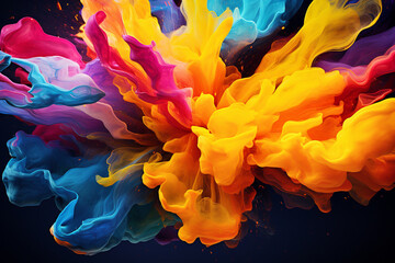 An HD image capturing the beauty of a mesmerizing abstract background, with vibrant and dynamic...