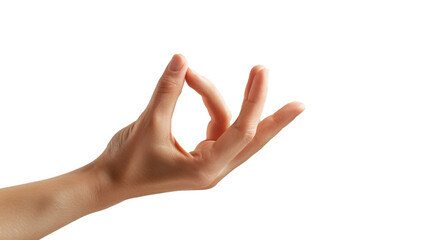  A hand performing a yoga mudra gesture, connecting mind, body, and spirit in a moment of...