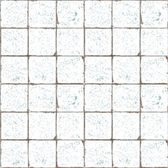 Grout.Old brown ceramic tile joints with chipped tile edges and cracks on the surface of the tiles. Vector image. Seamless pattern.Good for imitation old tile for your pattern,for background.