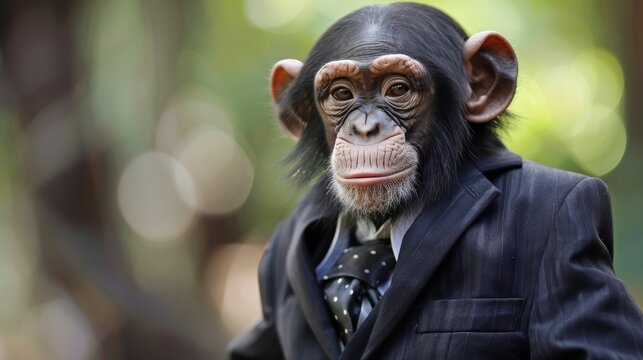 monkey in suit