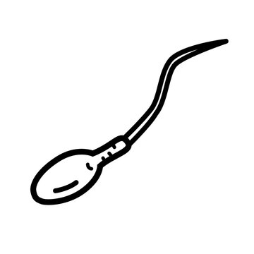 sperm gamete vector icon 