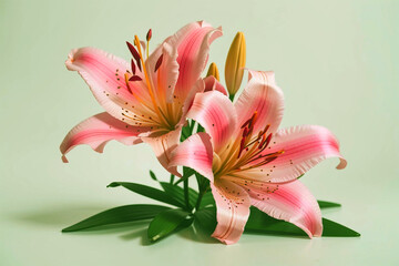 Lilly flower on a background