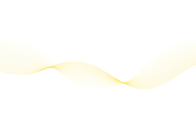 Luxury yellow golden wavy curve lines background. Digital futuristic technology concept. Gradient banner background.  Science, banner, business, poster, template, music background.