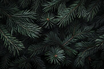 a close up of pine needles