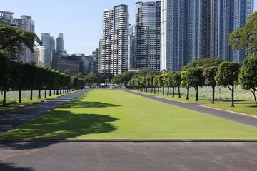 The Manila American Cemetery drive up entrance on April 1, 2024