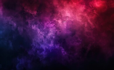 Surreal Synthesis: Luminous Abstract Art in Red, Purple & Blue - Generative AI