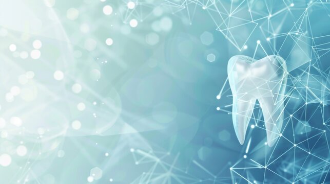 Abstract background template of dental and tooth