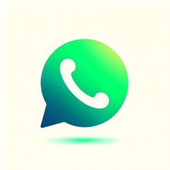 glowing WhatsApp icon