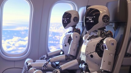 Robotic pilots flying passengers safely to their destinations.