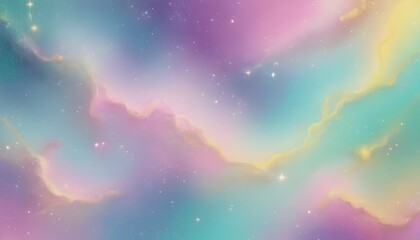 Background Pastel glitter pink purple fantasy galaxy.